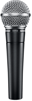 A Shrue SM58 Dynamic Microphone